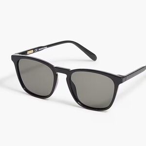 J. Crew Black Square Frame Sunglasses (New)